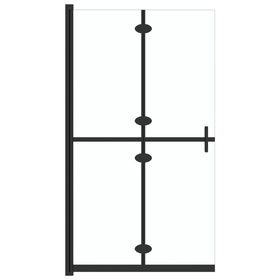 Inloopdouchewand Inklapbaar Esg-Glas Transparant 110 x 190 cm Doorzichtig