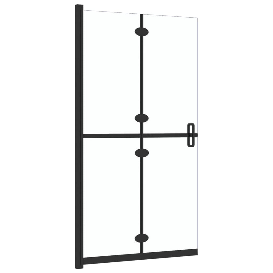 Inloopdouchewand Inklapbaar Esg-Glas Transparant 110 x 190 cm Doorzichtig