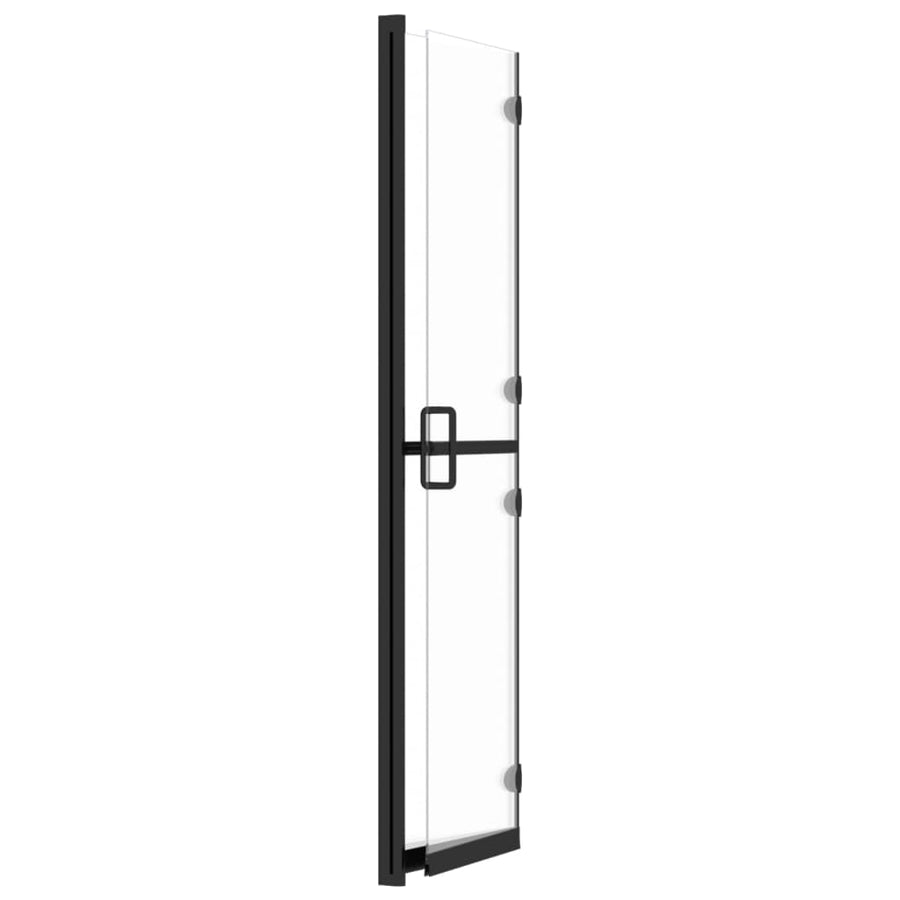 Inloopdouchewand inklapbaar 120x190 cm ESG-glas transparant 120 x 190 cm Doorzichtig