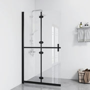 Foldable walk-in shower screen 120x190 cm ESG glass transparent
