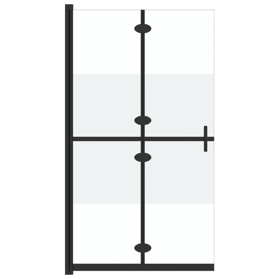 Inloopdouchewand Inklapbaar Esg-Glas 70 x 190 cm Halfmat