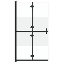Inloopdouchewand inklapbaar 80x190 cm ESG-glas halfmat 80 x 190 cm Halfmat