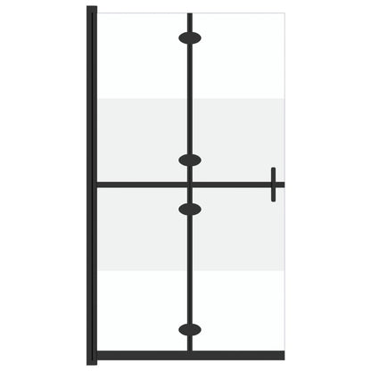 Inloopdouchewand inklapbaar 110x190 cm ESG-glas halfmat 110 x 190 cm Halfmat