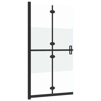 Inloopdouchewand inklapbaar 110x190 cm ESG-glas halfmat 110 x 190 cm Halfmat