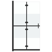 Inloopdouchewand inklapbaar 120x190 cm ESG-glas halfmat 120 x 190 cm Halfmat