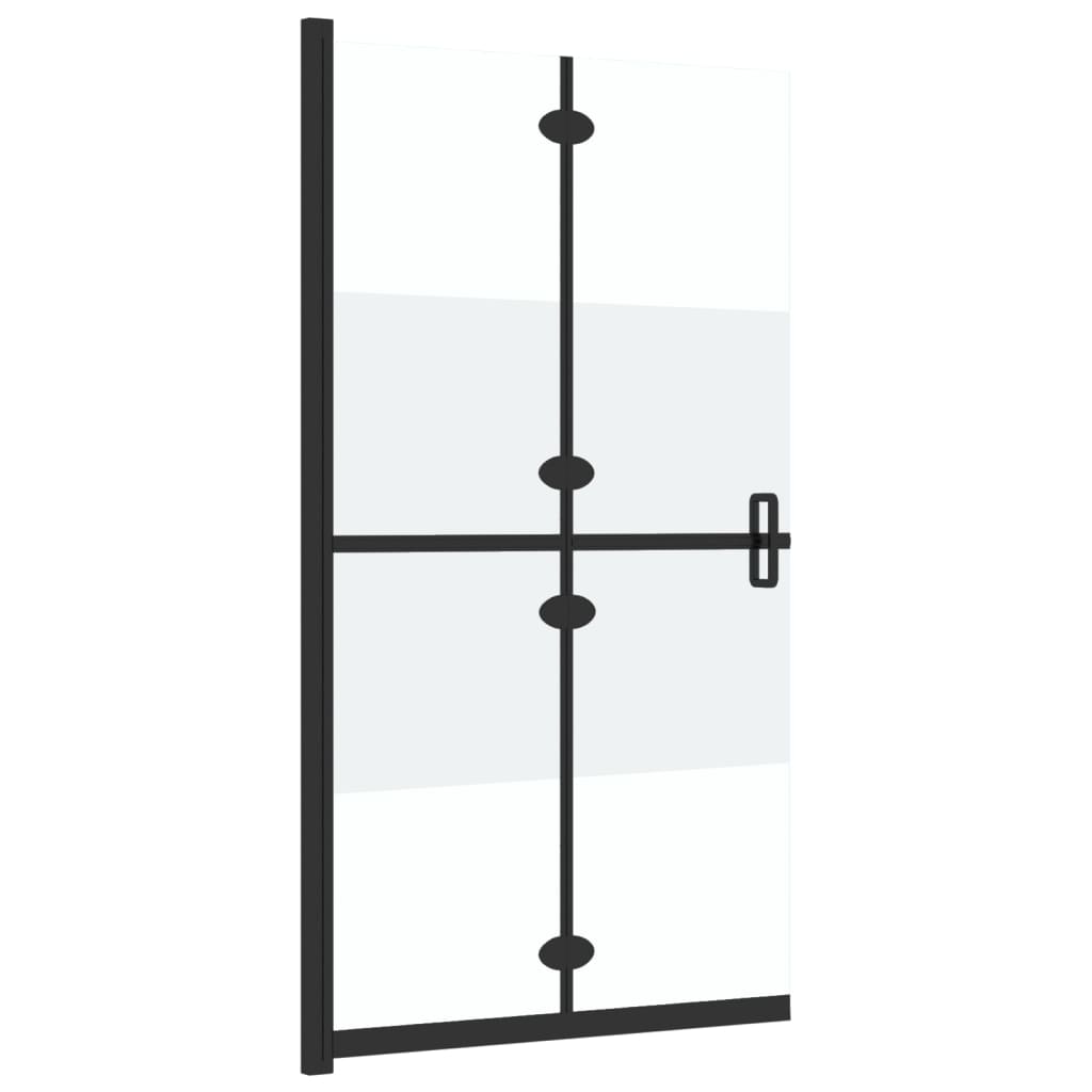 Inloopdouchewand inklapbaar 120x190 cm ESG-glas halfmat 120 x 190 cm Halfmat