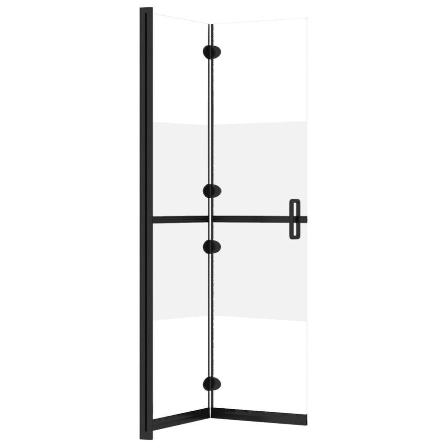 Inloopdouchewand inklapbaar 120x190 cm ESG-glas halfmat 120 x 190 cm Halfmat