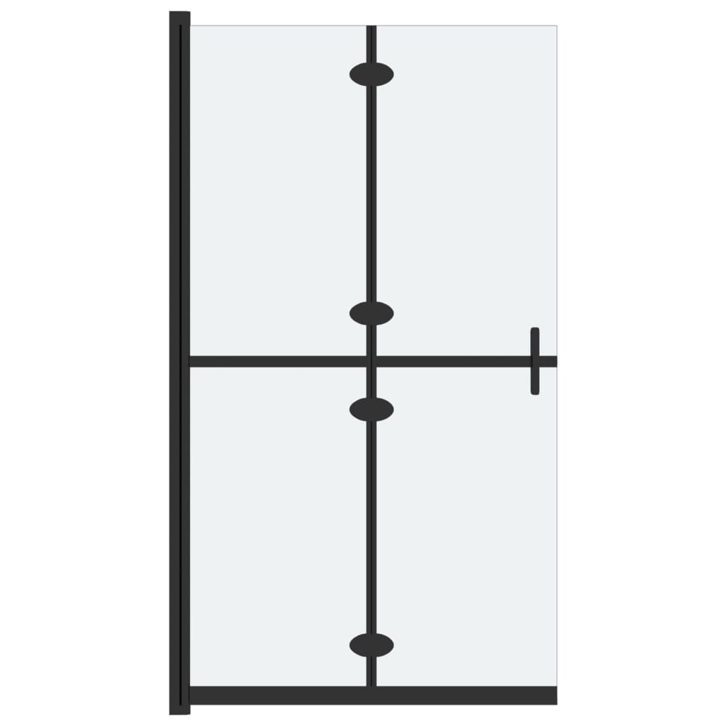Inloopdouchewand inklapbaar 70x190 cm ESG-glas mat 70 x 190 cm