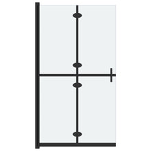 Inloopdouchewand inklapbaar 70x190 cm ESG-glas mat 70 x 190 cm