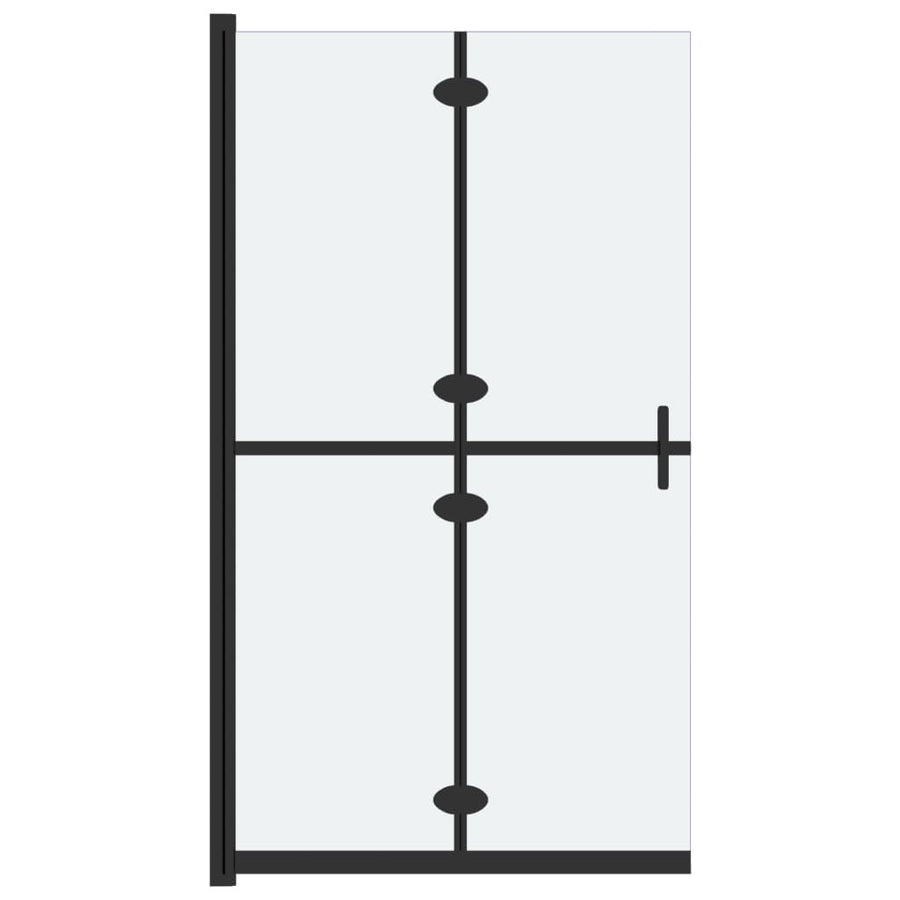 Inloopdouchewand inklapbaar 70x190 cm ESG-glas mat 70 x 190 cm