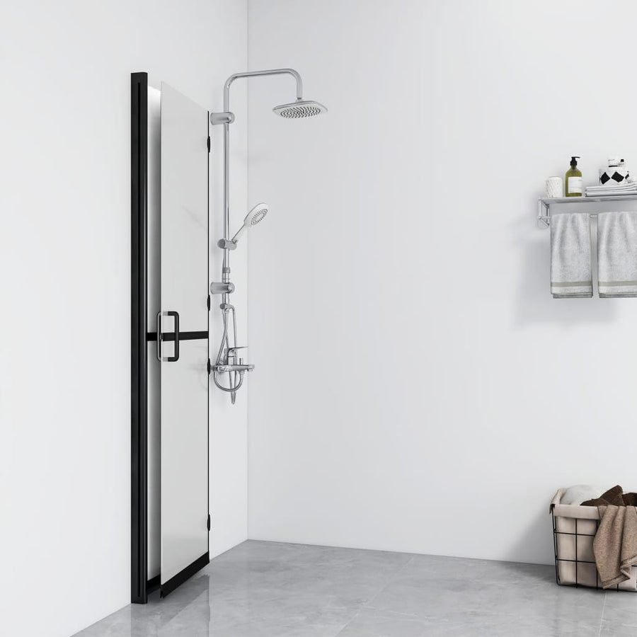 Inloopdouchewand inklapbaar 70x190 cm ESG-glas mat 70 x 190 cm