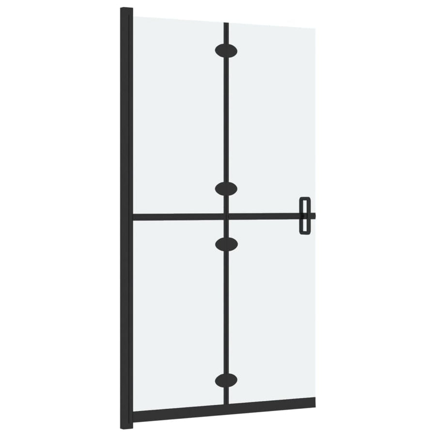 Inloopdouchewand inklapbaar 70x190 cm ESG-glas mat 70 x 190 cm