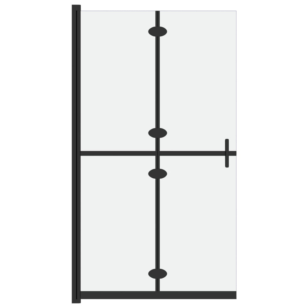 Inloopdouchewand inklapbaar 100x190 cm ESG-glas mat 100 x 190 cm