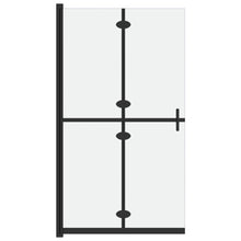 Inloopdouchewand inklapbaar 100x190 cm ESG-glas mat 100 x 190 cm