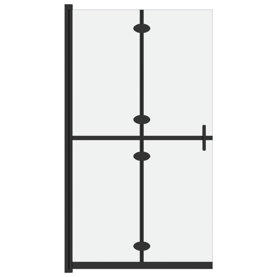 Inloopdouchewand inklapbaar 100x190 cm ESG-glas mat 100 x 190 cm