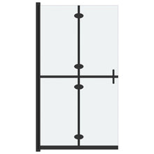 Inloopdouchewand inklapbaar 110x190 cm ESG-glas mat 110 x 190 cm