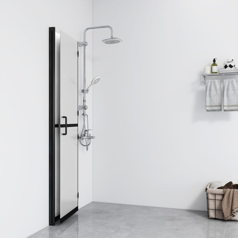 Inloopdouchewand inklapbaar 110x190 cm ESG-glas mat 110 x 190 cm