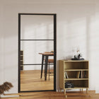 Binnendeur 102,5x201,5 cm aluminium glas zwart