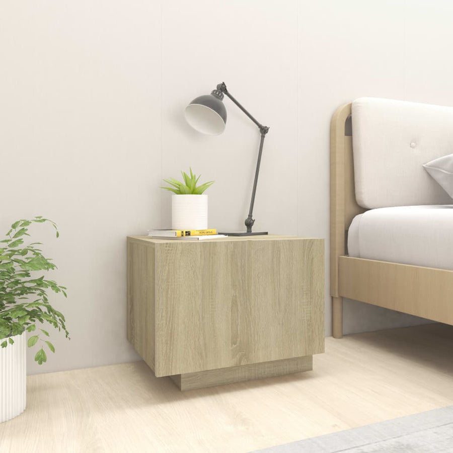 Nachtkastje 00X35X40 Cm Spaanplaat Kleurig Sonoma eiken