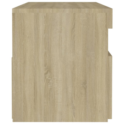 Nachtkastjes Led-Verlichting 60X35X40 Cm Kleur 2 Sonoma eiken