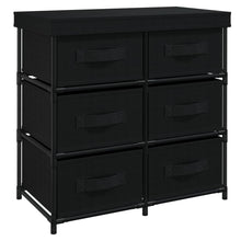 Opbergkast Met 6 Lades 55X29X55 Cm Staal Zwart