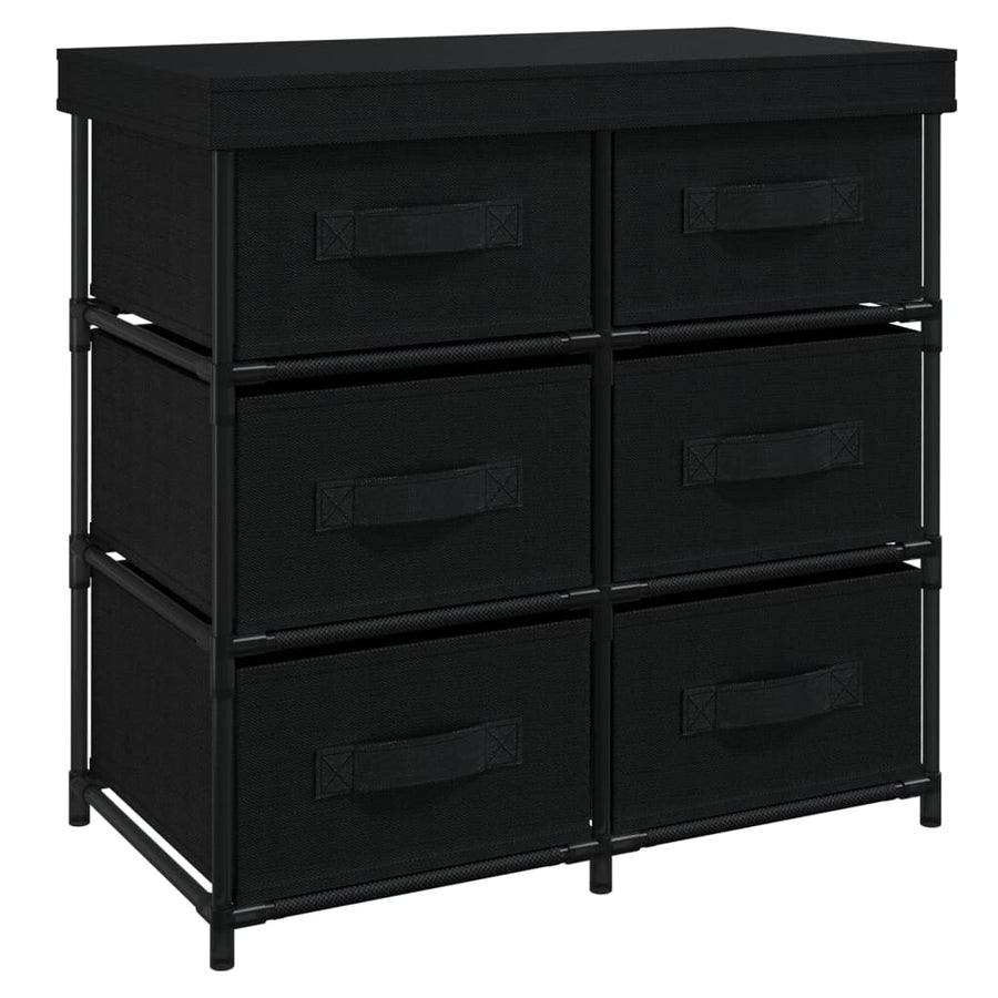 Opbergkast Met 6 Lades 55X29X55 Cm Staal Zwart