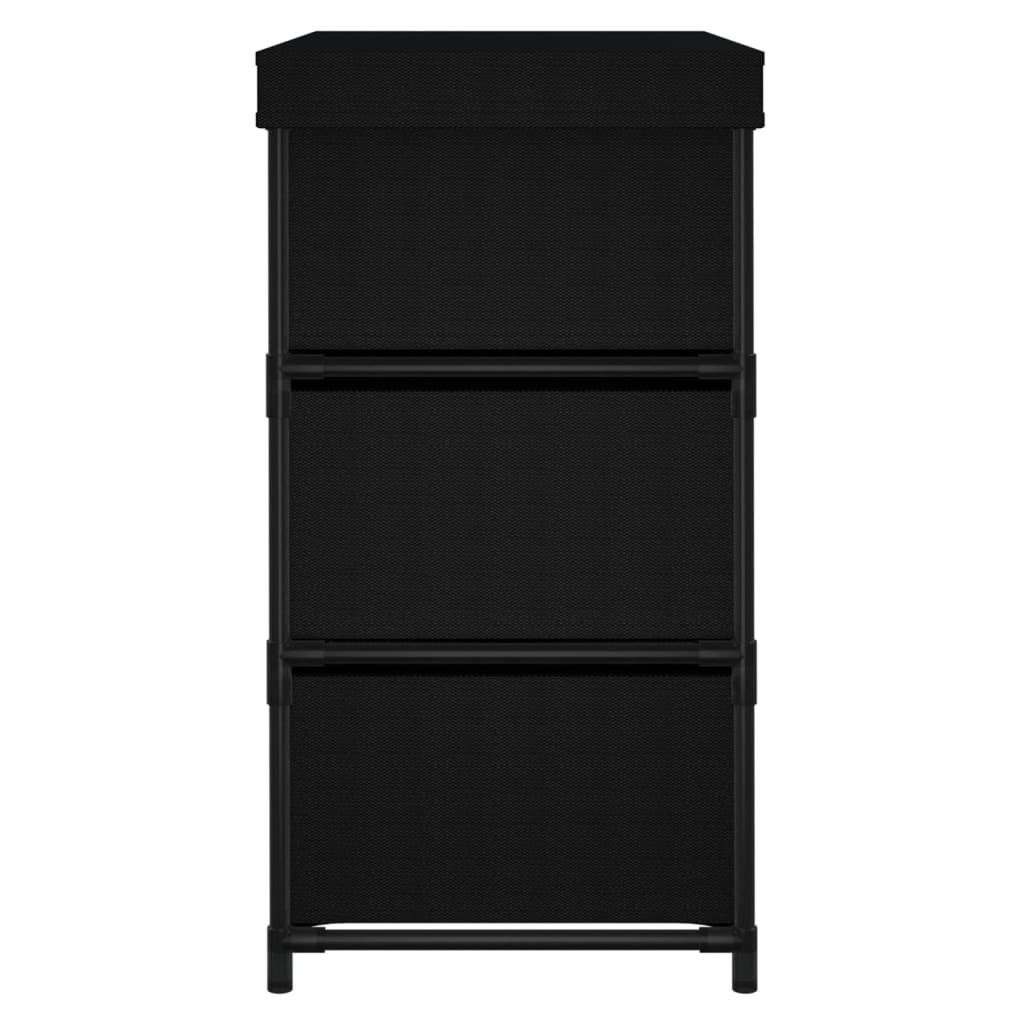 Opbergkast Met 6 Lades 55X29X55 Cm Staal Zwart