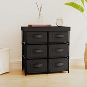 Opbergkast 6 lades 55x29x55 cm staal zwart