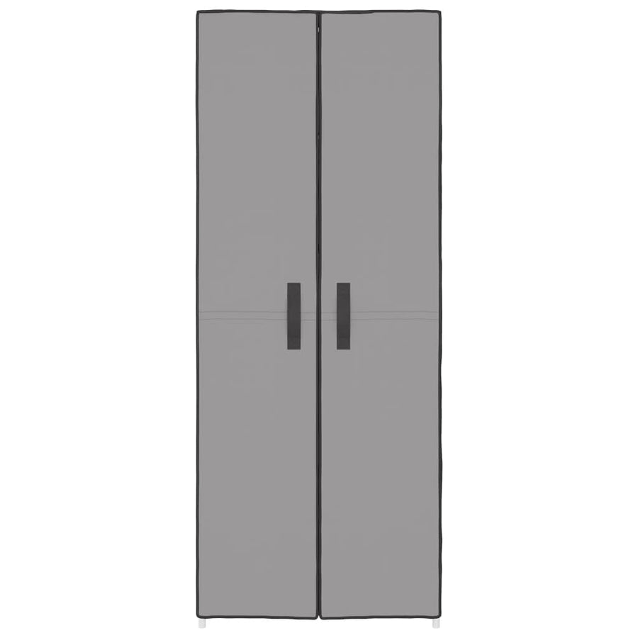 Schoenenkast 60X30X166 Cm Stof Grijs