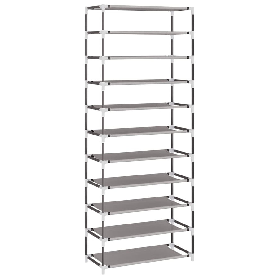 Schoenenkast 60X30X166 Cm Stof Grijs