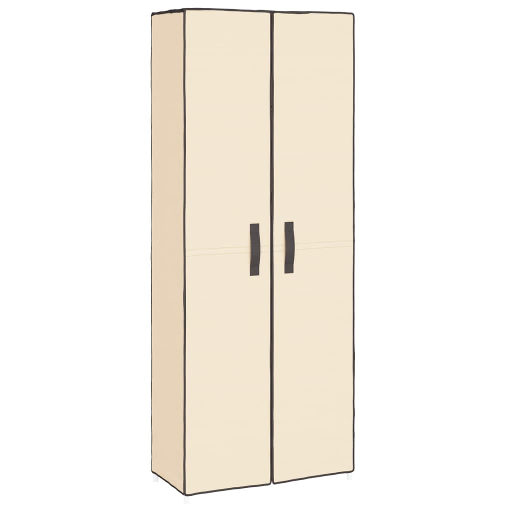 Schoenenkast Stof Kleurig 60 x 30 x 166 cm Crème