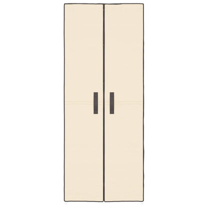 Schoenenkast Stof Kleurig 60 x 30 x 166 cm Crème
