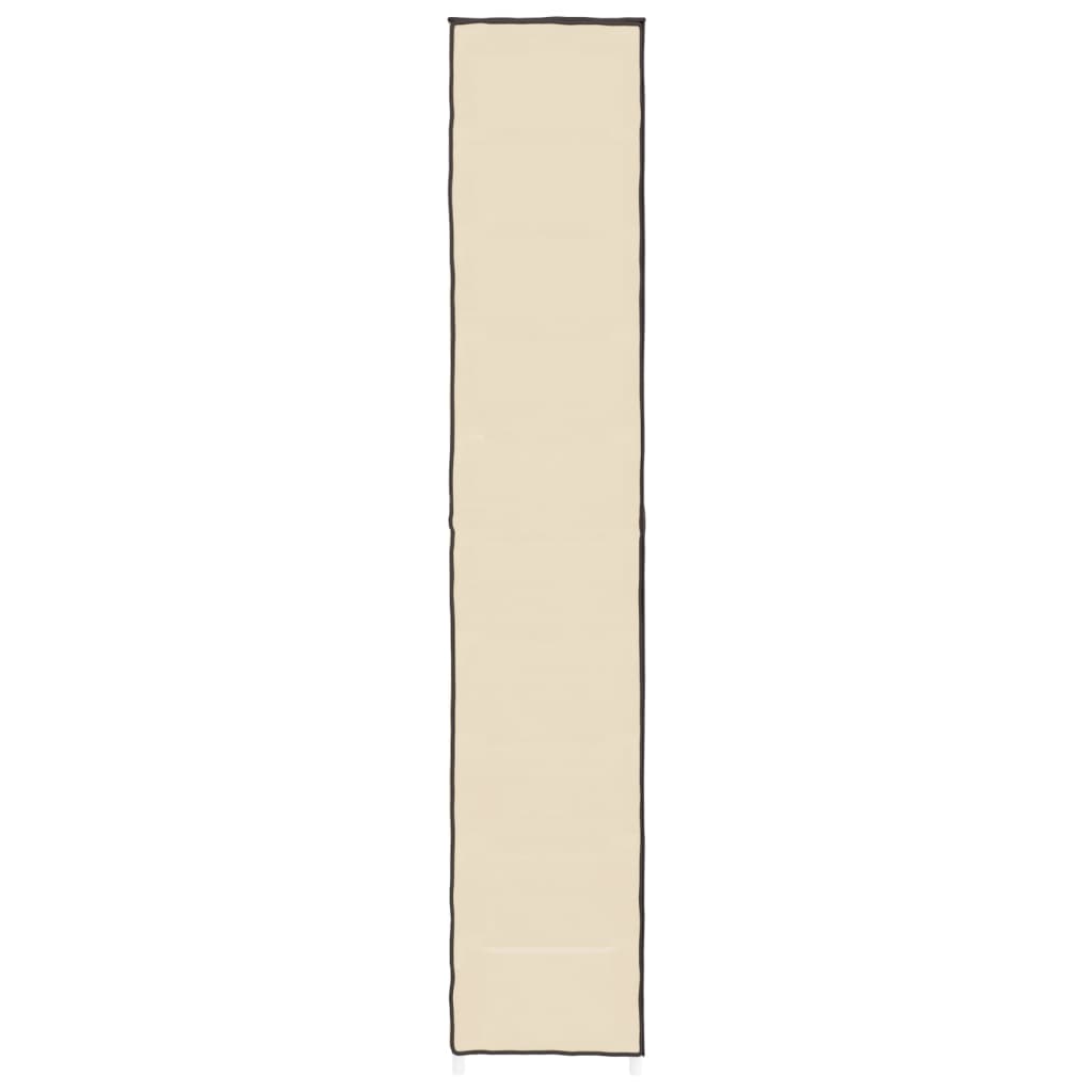Schoenenkast Stof Kleurig 60 x 30 x 166 cm Crème