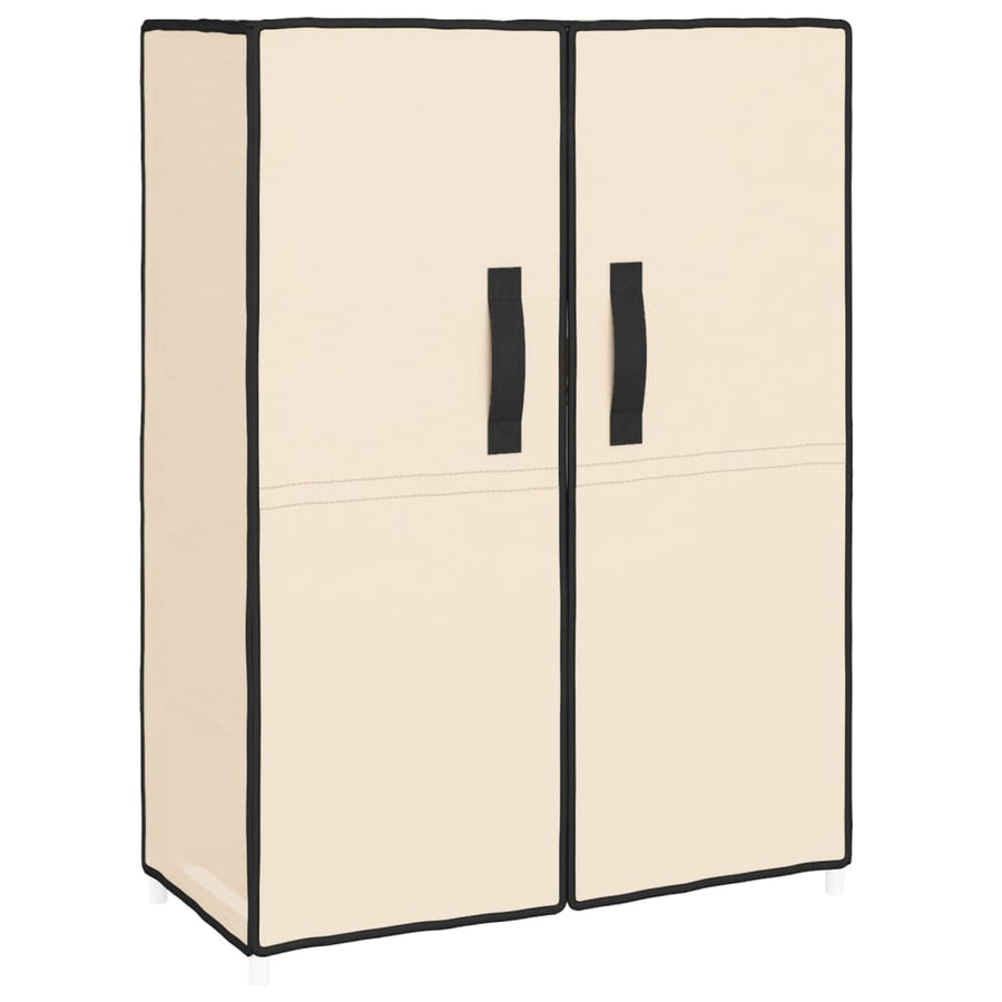 Schoenenkast 60X28X90 Cm Stof Crèmekleurig