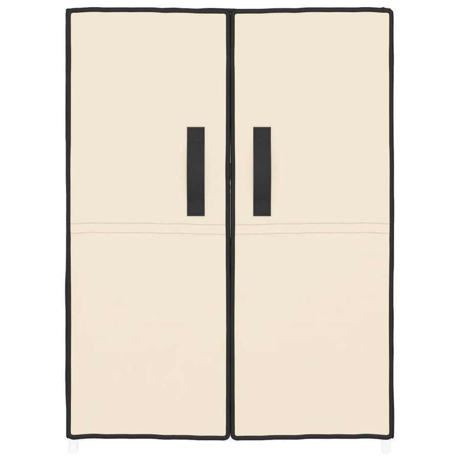Schoenenkast 60X28X90 Cm Stof Crèmekleurig