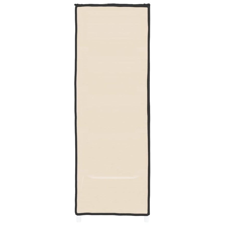 Schoenenkast 60X28X90 Cm Stof Crèmekleurig