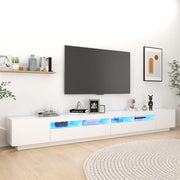 Tv-meubel 300x35x40 cm wit LED