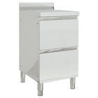 Commercial kitchen cabinet with 2 drawers 50x60x96 cm