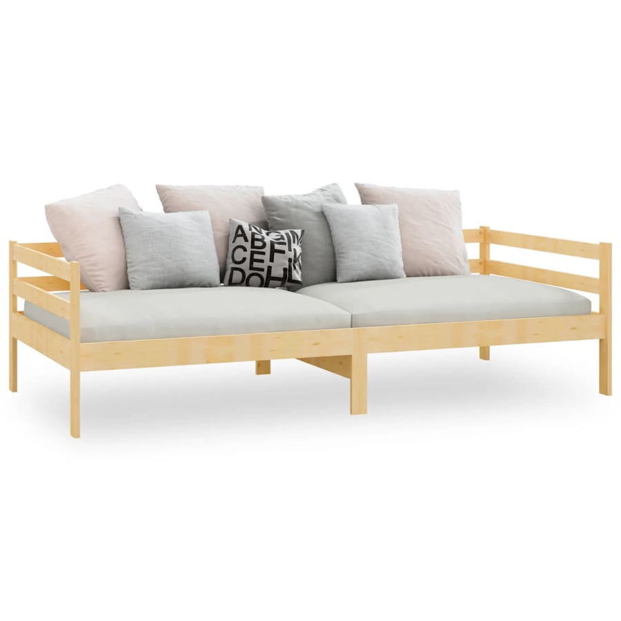 Slaapbank Massief Grenenhout 90X200 Cm Naturel