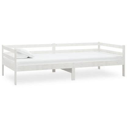 Slaapbank Massief Grenenhout 90X200 Cm Wit