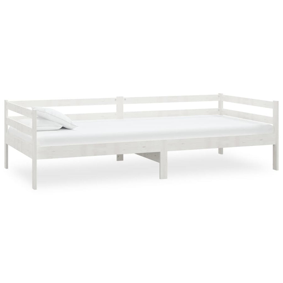 Slaapbank Massief Grenenhout 90X200 Cm Wit