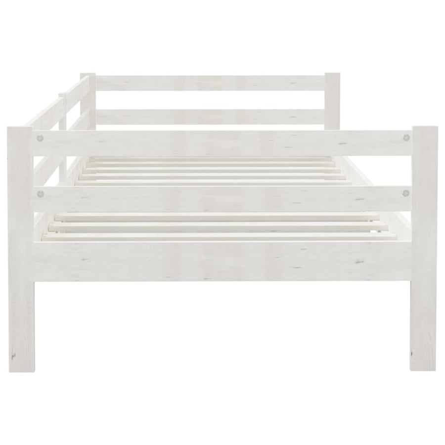Slaapbank Massief Grenenhout 90X200 Cm Wit