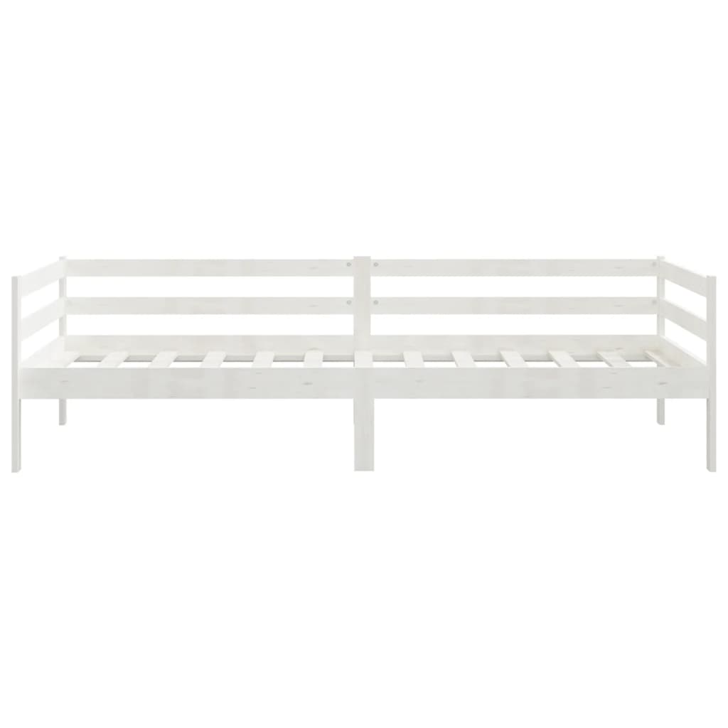 Slaapbank Massief Grenenhout 90X200 Cm Wit
