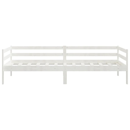 Slaapbank Massief Grenenhout 90X200 Cm Wit