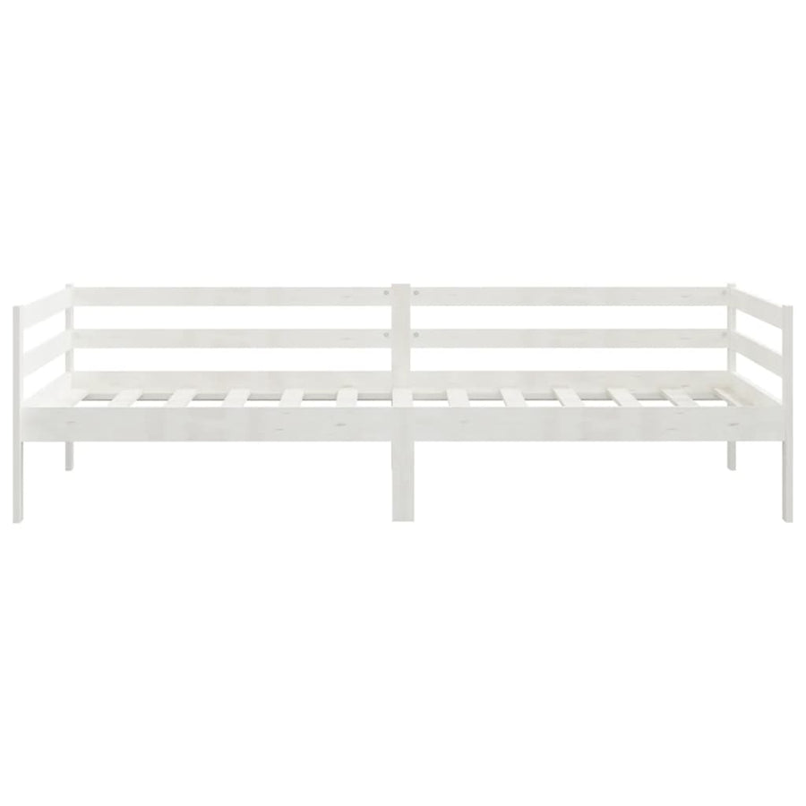 Slaapbank Massief Grenenhout 90X200 Cm Wit