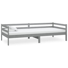 Slaapbank Massief Grenenhout 90X200 Cm Grijs
