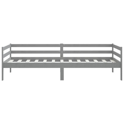 Slaapbank Massief Grenenhout 90X200 Cm Grijs