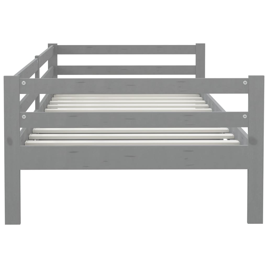 Slaapbank Massief Grenenhout 90X200 Cm Grijs