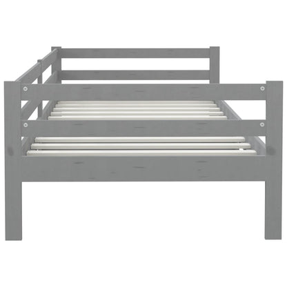 Slaapbank Massief Grenenhout 90X200 Cm Grijs