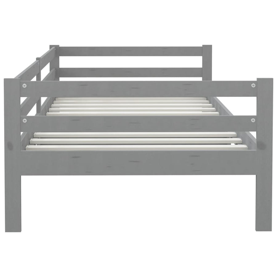 Slaapbank Massief Grenenhout 90X200 Cm Grijs
